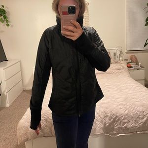 North Face Womens XL black fleece lined jacket